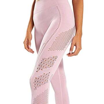 Women’s High Waist Seamless Leggings Gym Tight Yoga Pants Tummy Control Workout Leggings Fitness S...