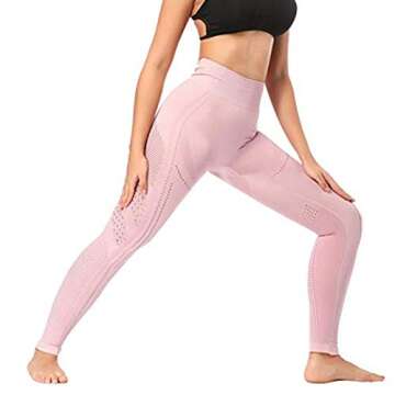 Women’s High Waist Seamless Leggings Gym Tight Yoga Pants Tummy Control Workout Leggings Fitness Shark