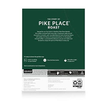 Starbucks Pike Place Roast K-Cups, 96 Pods
