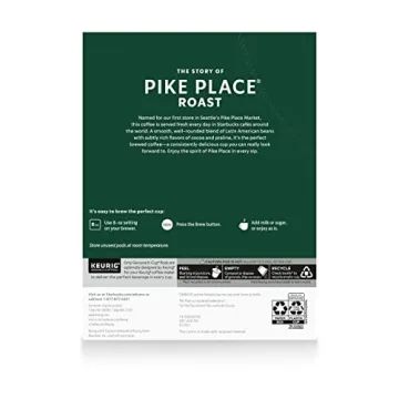 Starbucks Pike Place Roast K-Cups, 96 Pods