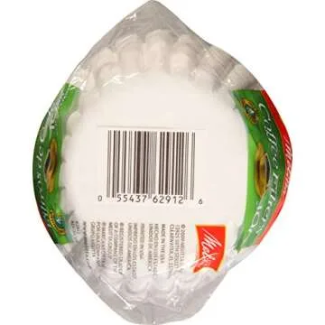 Melitta Junior Basket Coffee Filters White 100 Count