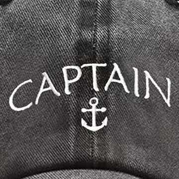 Embroidered Boat Captain Hat & First Mate Hat for Men Women Boating Marine Sailor Trucker Baseball C...
