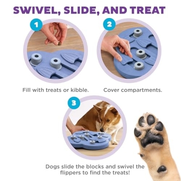 Outward Hound Dog Hide N' Slide Treat Puzzle Toy