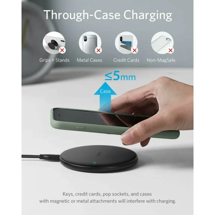 Anker Wireless Charger 313 for iPhone & AirPods