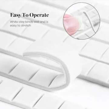 Kalolary Nail Stand Set with Reusable Putty for Easy Nail Art