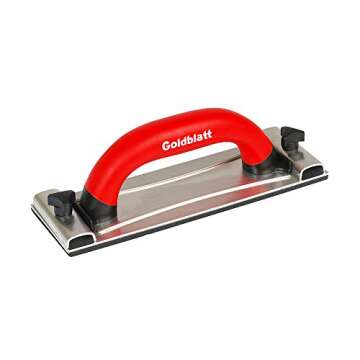Goldblatt Drywall Sanding Block, Hand Sander with Handle, Sandpaper Holder Tool for Wood, Drywall, M...