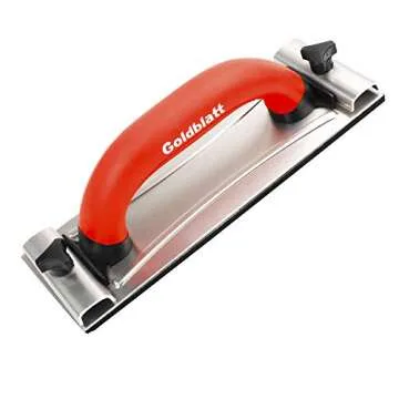 Goldblatt Drywall Sanding Block, Hand Sander with Handle, Sandpaper Holder Tool for Wood, Drywall, Metal, Auto Body Polishing