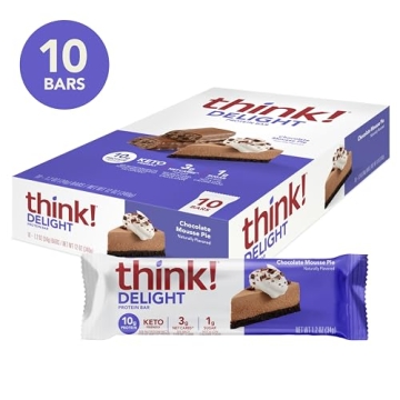 think! Keto Protein Bars - Low Carb Chocolate Mousse Treat