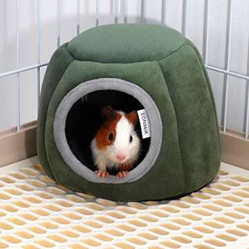 Cozy Pumpkin-Shaped Guinea Pig and Hedgehog House