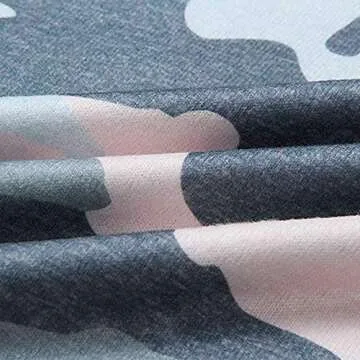 Actloe Women Crew Neck Camouflage Long Sleeve Shirts Pullover Sweatshirts Casual Tops Green Medium