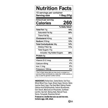 Munchkin® Milkmakers® Lactation Cookie Bites, Oatmeal Raisin, 10 Ct (Contains Fenugreek)