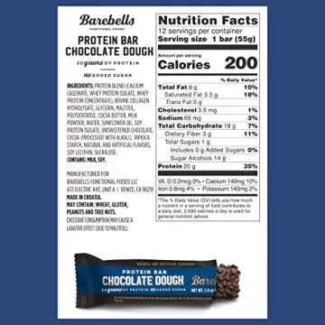 Barebells Chocolate Dough Protein Bars - Guilt-Free Snack