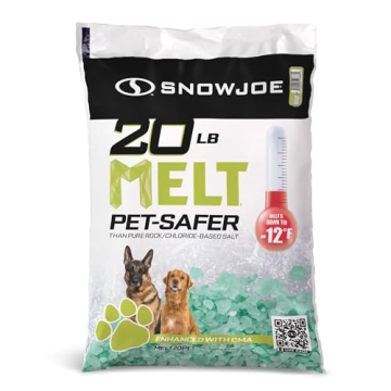 Snow Joe Pet-Safer Ice Melt Blend, Safer for Concrete and Sidewalks, 20 Pounds, MELT20PET