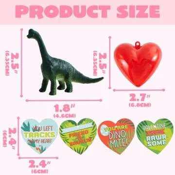 JOYIN Valentine's Day Toys Set with Dinosaurs for Kids