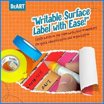 12 Pack Colored Masking Tape, 396 Ft x 0.6 inch Mini Colored Painters Tape for Arts & Crafts Labeling or Coding, Kids Art Supplies Color Tape Rolls, washi-scale Colorful Masking Tape, DIY Artist Tapes