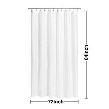 N&Y HOME Luxury Fabric Shower Curtain Liner 72x84