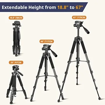 Affordable Eicaus 67 Inch Heavy Duty Tripod for All Devices