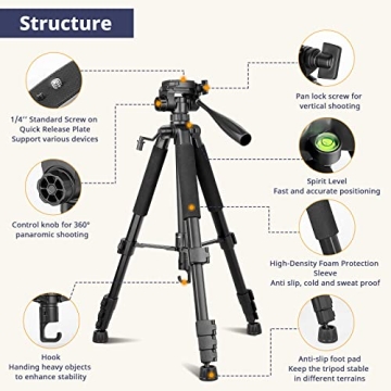 Affordable Eicaus 67 Inch Heavy Duty Tripod for All Devices