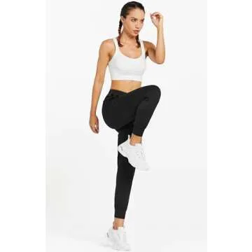 Libin Women's Joggers Pants Athletic Sweatpants with Pockets Running Tapered Casual Pants for Workout,Lounge,Dance,Black S