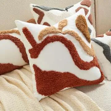 Unique Lifein 18x18 Tufted Boho Pillow Cover