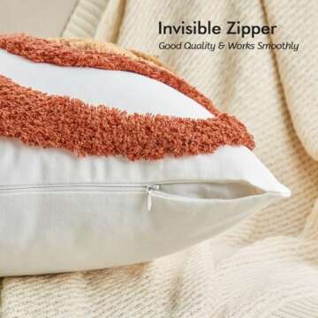 Unique Lifein 18x18 Tufted Boho Pillow Cover