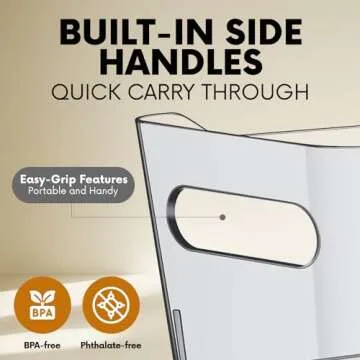 Clear Plastic Storage Bins - Versatile Kitchen & Bathroom Organizers