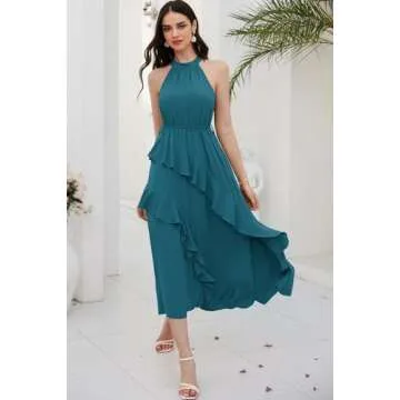Women’s 2024 Summer Halter Maxi Dress for All Occasions