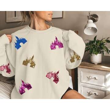 UNIQUEONE Colorful Bow Sweatshirt for Trendy Women