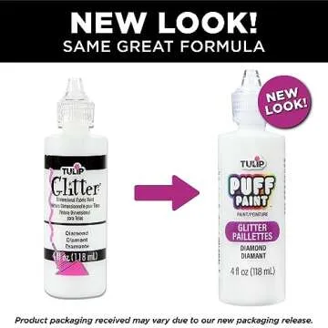 Tulip Glitter Diamond Fabric Paint 4oz - Vibrant & Easy to Use