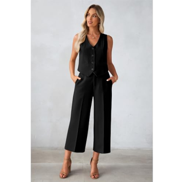 Luvamia 2 Piece Outfit for Work and Summer Style