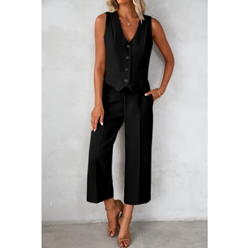 Luvamia 2 Piece Outfit for Work and Summer Style