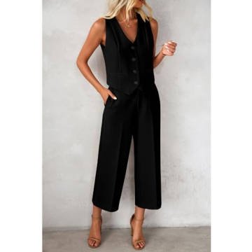 Luvamia 2 Piece Outfit for Work and Summer Style