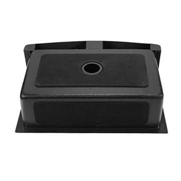 ZUHNE Antica 33 Inch Copper Farm House Tall Curved Apron Single Bowl Retrofit Kitchen sink, Antique Black