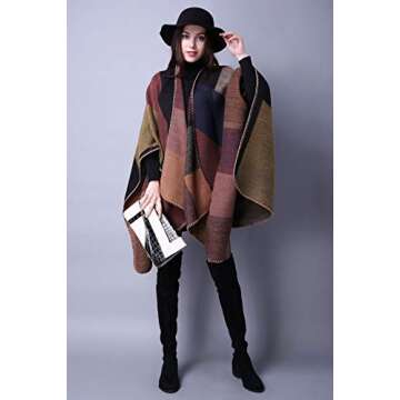 Lncropo Women's Shawls - Versatile Winter Poncho Cape