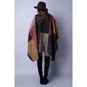 Lncropo Women's Shawls - Versatile Winter Poncho Cape