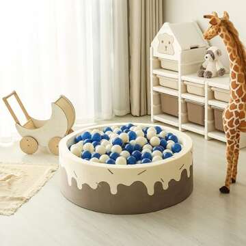 GOGOSO Non-Toxic Colorful Ball Pit Balls - Kids Fun