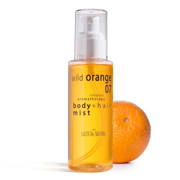 Liliya's Aroma Wild Orange Aromatherapy Mist - 4 oz Natural Perfume for Body & Hair