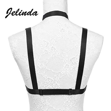 Stylish JELINDA Punk Harness Bra for Women and Girls