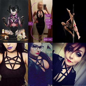 Stylish JELINDA Punk Harness Bra for Women and Girls