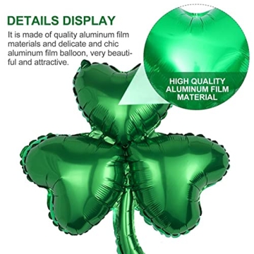 St Patrick's Day Shamrock Foil Balloons for Festive Decor