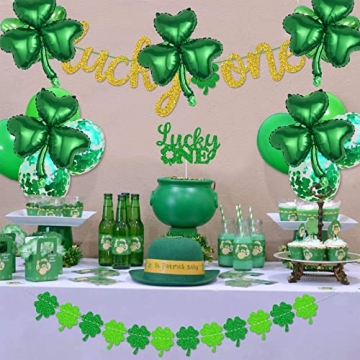 St Patrick's Day Shamrock Foil Balloons for Festive Decor