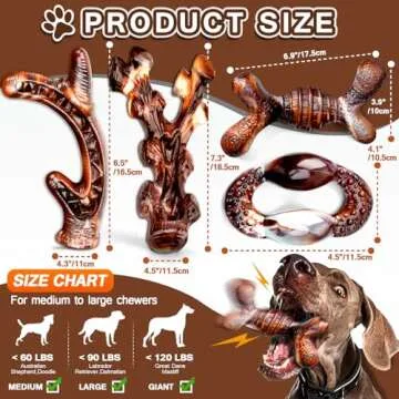 Durable TonyEst Dog Chew Toys for Aggressive Chewers