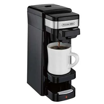 Proctor Silex Single Serve Coffee Maker, Compatible with K-Cup Pods or Grounds, Fits a Travel Mug (49969), 14 ounces