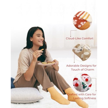 WaySoft Cozy Fuzzy Socks - Perfect for Women & Teens