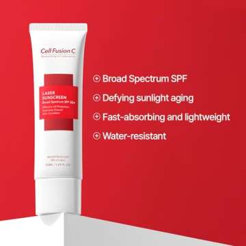 Cell Fusion C Laser Sunscreen SPF 50, Korean Sunscreen for Sensitive, Acne-prone Skin, Ceramide & Co...