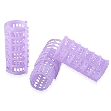 8 Pcs Plastic Hair Rollers for Effortless Curls