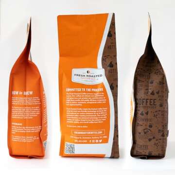 Fresh Roasted Coffee, Organic Peru Water Processed Decaf, 2 lb (32 oz), Mold & Mycotoxin Tested, Kosher, Medium Roast Whole Bean