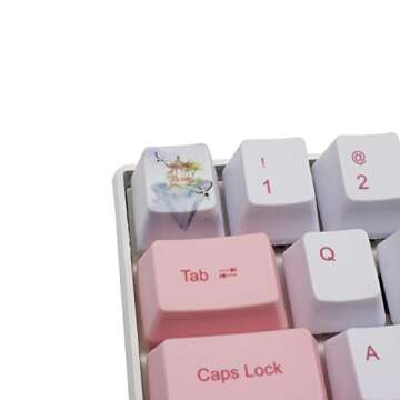 (Only Keycaps) PBT Keycaps Set OEM for MX Switches Mechanical Keyboard ANSI Layout GH60 RK61/ALT61/Annie/poker GK61 GK64 (Chinese Love Story)