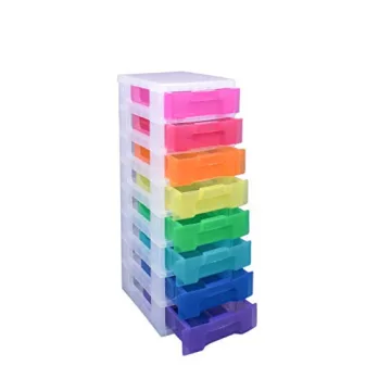 Really Useful 8 Drawer Storage Tower in Rainbow Colors