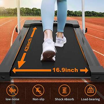 LeapYouth 2 in 1 Under Desk Treadmill, 2.5 HP Folding Electric Treadmill, Portable Motorized Exercise Machine with Remote Control and LED Display, Walking Jogging Running Machine for Home Office Use